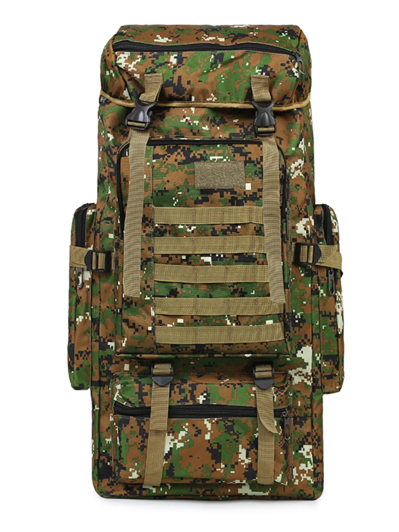 100L Tactical Camouflage Backpack, Multi-Functional Survival Bag, Nylon Material, Waterproof, Water Resistant Backpack, Outdoor Hiking Backpack, Ideal for Hiking, Camping, Travel, Gift