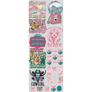 Cowgirl Candy DTF Transfers Gang Sheet 22” wide x 60” long DIY Direct to Film T Shirt Transfers