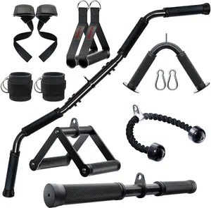 Attachments for Gym, Machine Accessories for Home Gym, Triceps Pull Down Attachment, LAT Pull Down Attachment Weight Fitness
