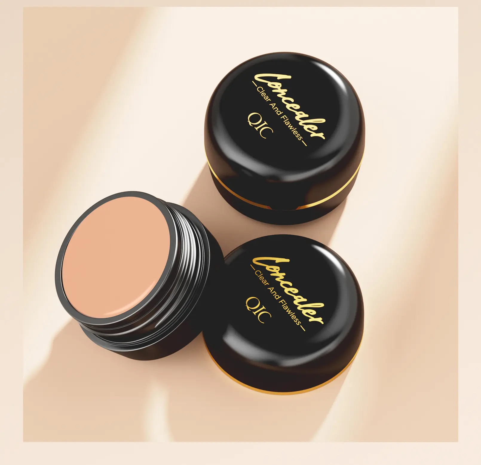 Long Wear Color-Correcting Concealer Balm, Waterproof Sweat-Proof Hydrating Matte Makeup, Covers Tattoos, Acne and Blemishes, Flawless Coverage for All Skin Types