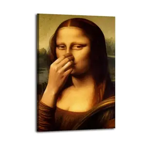 Mona Lisa Bathroom Toilet Humorous And Funny Poster Bedroom Aesthetic Decorative Painting Printed Product Aesthetic Art Living Room Poster Painting Wall Home Art Decoration