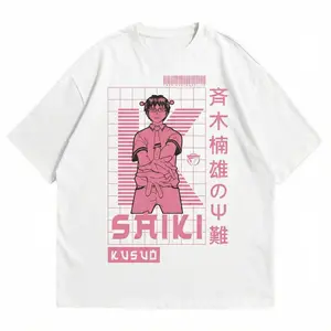 Saiki K. Tee - Saiki T-Shirt - Saikik Anime Merch -Saiki Kusuo no Psi-nan Unisex Japanese Text Anime T-Shirt