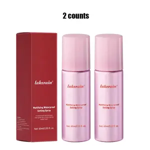 Long Lasting Cosmetic Makeup Setting Spray, 2 Counts Waterproof Matte Finish Makeup Fixer Spray, Moisturizing Facial Makeup Products for Women, Gift