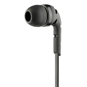 360 stand Wired Metal Earbuds with 3.5mm Headphone Jack, Stereo Audio, Built-in Mic, Curved Ergonomic Design for Calls, Music, Compatible with Multiple Devices - Black, Electronic