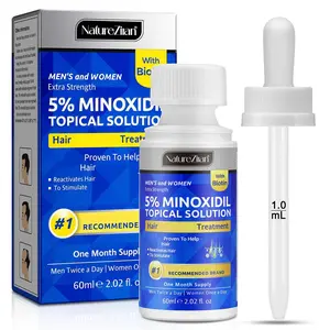Natureziran Minoxidil Scalp Haircare Serum 60ML, Haircare Solution, Hair Care Products, 5% Minoxidil for Hair Growth, Root Care for Men and Women, Suitable for Sparse Hair
