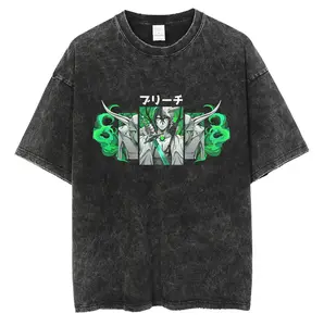 Ulquiorra Cifer Vintage Tee - 100% Premium Cotton Oversized Fit Casual Style Tee for Men Sizes S-5XL Relaxed Fit with Seamless Collar - Men's Wear