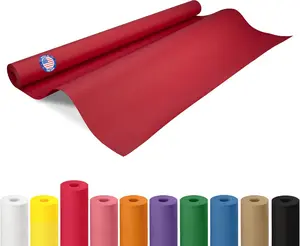 36" x 1200" (100 feet) Red Kraft Paper Roll - USA-Made Quality Craft Paper for Gift Wrapping, Kids' Arts & Crafts, School Projects - 100% Recycled Natural Material 50lb Thickness by IDL Packaging