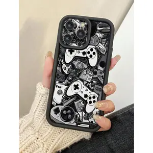 1pc Game Controller Design With Precise Camera Hole Protective Shock Absorbent Phone Case Suitable For IPhone17/IPhone17 Air/IPhone17 Pro/IPhone17 Pro Max/16 Pro Max/15 Pro Max/14 Pro Max/13 Pro Max/12 Pro Max/11 Pro Max