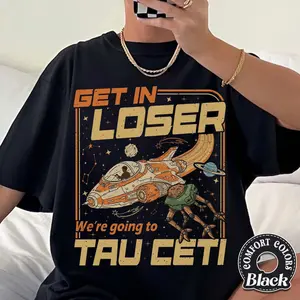 Tau Ceti Sci-Fi T-Shirt – Retro Space Adventure Graphic Tee, Vintage Galaxy Shirt, Unisex Sci-Fi Fans Tee Gift