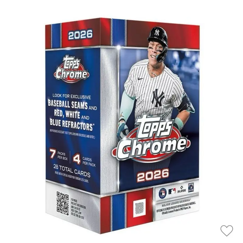 Break #005- 2x Topps Finest Baseball Mega Boxes, 3x 2025 Topps Chrome MLB 2026 Boxes - Pick Your Team Sports Card Break