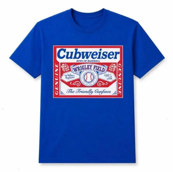 George Kittle Cubweiser Cubs Shirt, Funny Chicago Baseball Beer Tee, Baseball Fan Gift