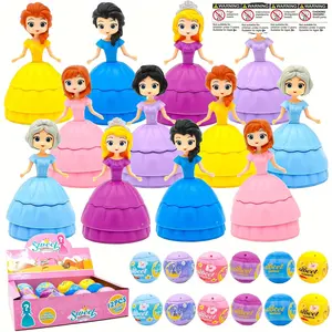 Easter Gift Set, 12 Pre-Filled Easter Eggs, Princess Toy Inside, Perfect Easter Basket Gift, Fun and Creative Easter Surprise