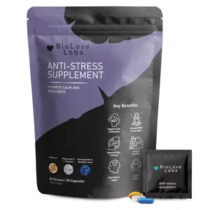 BioLove Labs Advanced Mood Support 3-in-1: Magnesium, Vitamin D3, L-Theanine, Ashwagandha, Rhodiola (90 Capsules) ashwagandha wellness supplement