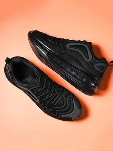 Men's Full Air Cushion Sports Shoes, Comfortable Lightweight Breathable Non-Slip Shock Absorbing Athletic Running Shoes for Outdoor Activities, Versatile Casual Sneakers for Daily Use