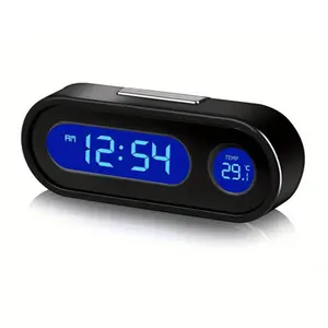 Mini Electronic Car Clock, Time Watch, Daytime & Night Mode Smart Clock with Automatic Intelligent Screen, Four-speed Brightness Adjustment