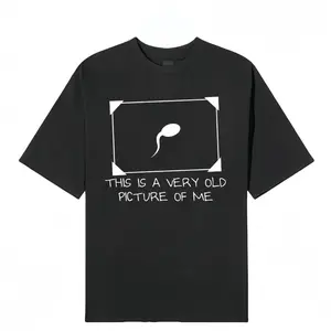 Funny Sperm Graphic Tee | ‘Very Old Picture of Me’ Casual T-Shirt | Trendy Unisex Streetwear