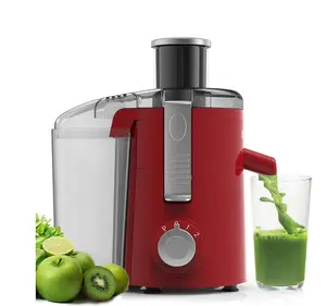 350W Centrifugal Juicer Machine, 3-Speed Setting, Compact Design, Easy Clean, Red, New