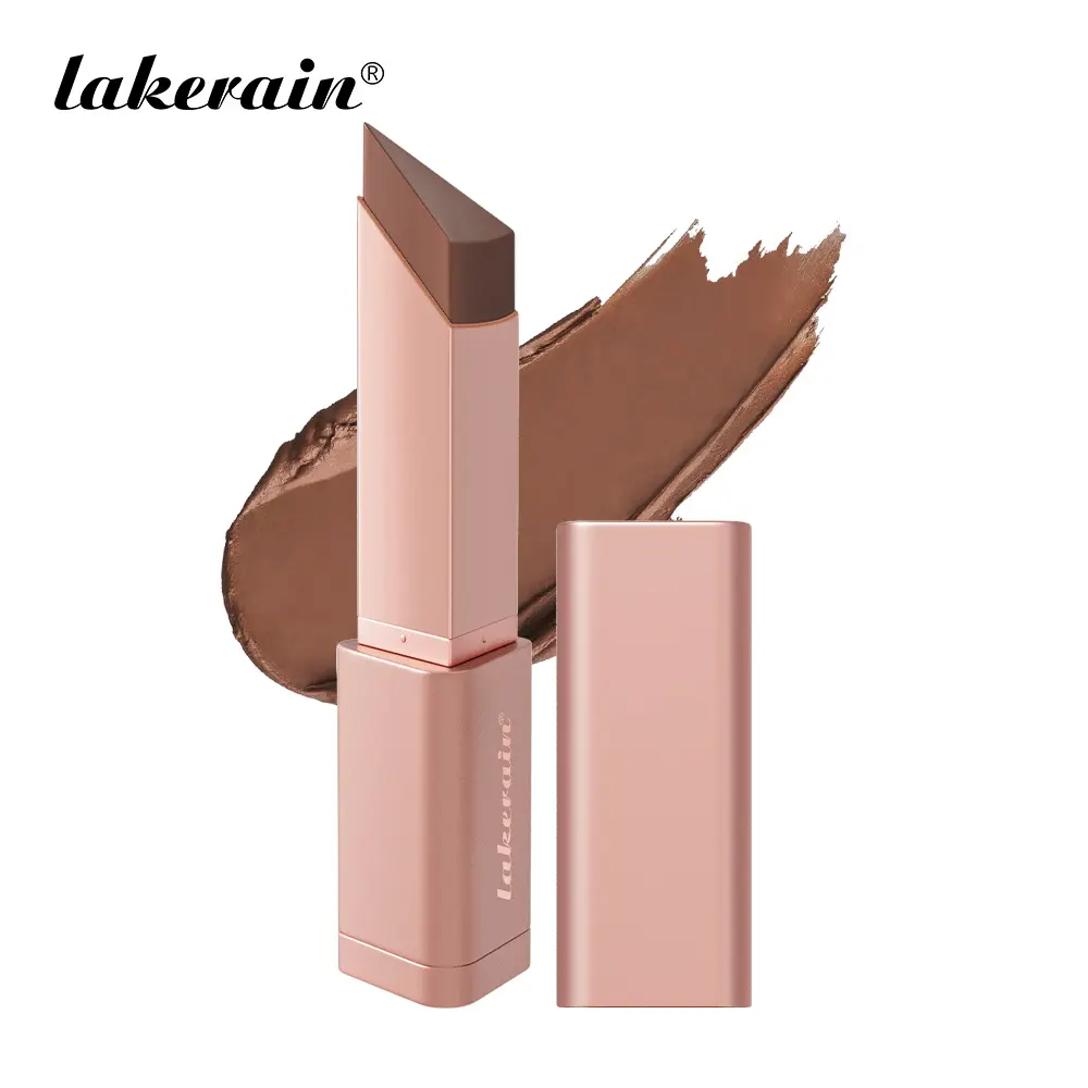 Cream Contour Bronzer Stick, 2-in-1 Bronzer & Contour Makeup Stick,Gliding Cream Formula with Triangle Applicator Tip, Easy Blending Bronzing Stick for Defined Sculpted Cheeks & Natural Sun-Kissed Bronzed Glow, Beginner Friendly for All Makeup Levels