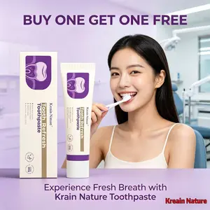 Kreain Nature Tooth Refresh Toothpaste for Fresh Breath Natural Ingredients Gentle Care Whitening Helps Repair Stains Eliminate Stains.