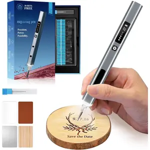 Engraving Pen,  Cordless Engraving Pen for Artists & DIYers - Engrave 60+ Surfaces - Beginner Friendly- 30 Bits & Mastery Guide (Pewter)