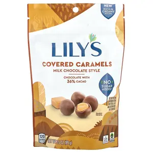 Lily's Sweets Covered Caramels, Milk Chocolate Style , 3.5 oz (99 g)