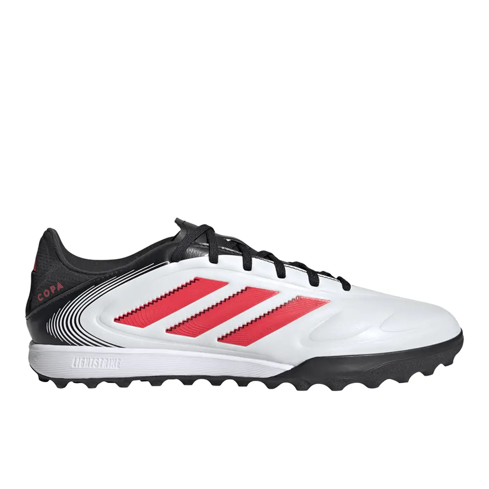 adidas Mens Copa Pure 3 League Turf Soccer Cleats - Red, White adidas Mens Copa Pure 3 League Turf Soccer Cleats - Red, White