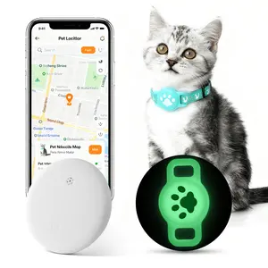 New [Apple MFi Certified] Pet Air Tracker Tags with Fluorescent Cat Airtag Holder, Puppy Small Dog Smart Tracker, Item Finder for Apple Find My App(iOS Only), Tracker Tag Locator for Keys, Luggage, Satchel, Backpack etc