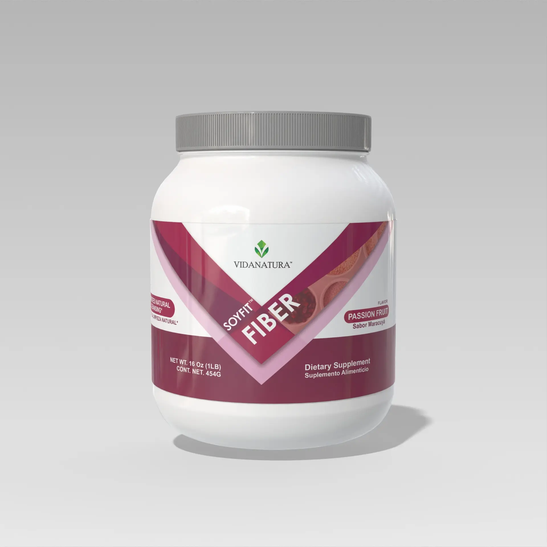 VIDANATURA SOYFIT Fiber Powder – Passion Fruit | Dietary Supplement | Digestive Support | 53 Servings
