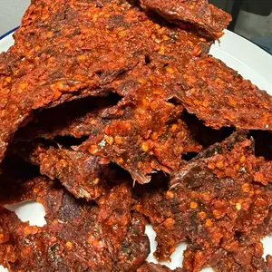 Spicy abuja Nigeria  kilishi (beef jerky). 4oz per pack, Very tasty, clean.