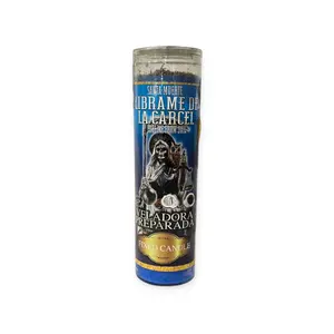 Santa Muerte Fixed Aromatherapy Candle - Non-Toxic Veladora Librame de La Carcel for Jail Release, Legal Trouble Escape, Spiritual Freedom