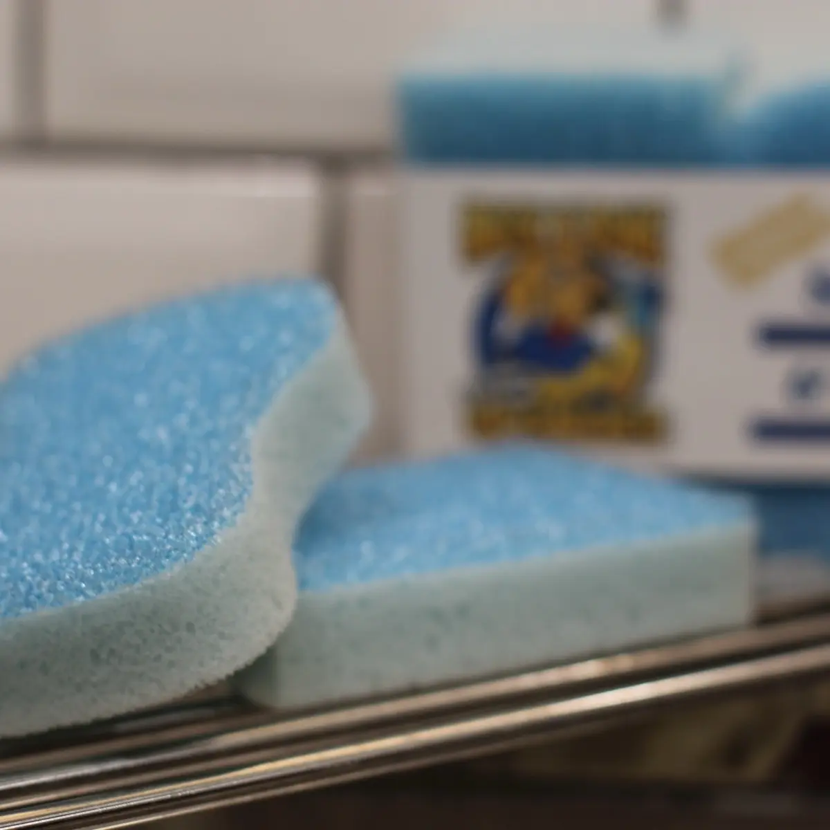 Non-Scratch Kitchen Scrub Sponge - 12 Pack - Multi-Purpose Cleaning Sponge, Dish Washing Scrubber Sponge, Household Cleaning Sponges, Bathroom and Shower Sponge, Sponges for Washing Dishes