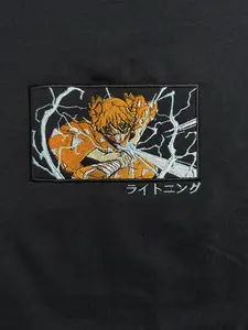 Anime Embroidery Design Available As T Shirt, Sweatshirt, or Hoodie Demon Hunter: Cosplay Streetwear.