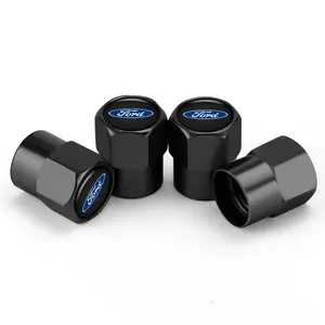 4pcs Car Metal Badge Wheel Tire Valve Caps Stem Cover, Fits Ford Ranger S-Max Focus Galaxy Mondeo Transit Tourneo, Durable & Stylish Design
