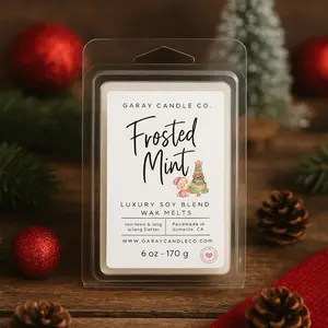 Luxury Smokeless Scented Soy Wax Melt Cube Candles - 6 oz Extra-Large Jumbo Size, Holiday Natural Scents, Home Decor, Long-Lasting Room Freshener Home Supplies, Wax Candles