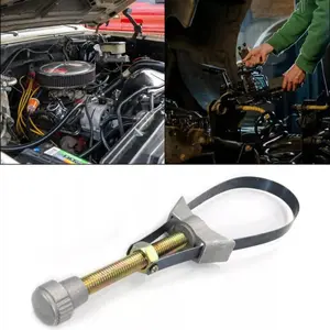 NEW Auto Car Diameter Adjustable Oil Filter Removal Strap Wrench Tool,Car Oil Filter Wrench
