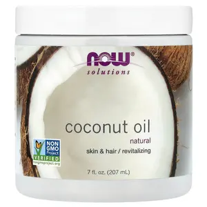NOW Foods Solutions, Coconut Oil, Natural, 7 fl oz (207 ml)