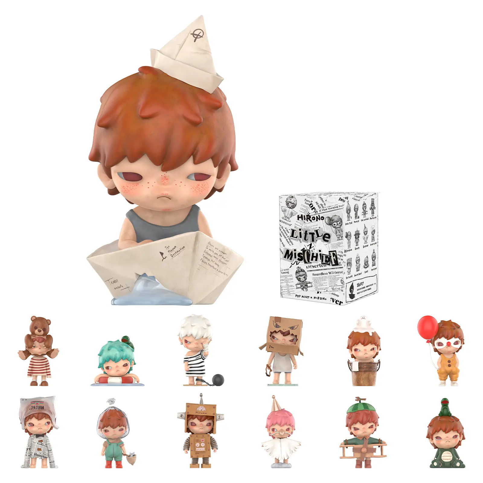 POP MART Hirono Little Mischief Series, Blind Box, Mystery Box,summerwins
