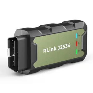 TOPDON RLink J2534 Pass-Thru Programmer, OEM Reprogramming and Diagnostic Tool, Enhanced J2534 VCI, Supports J2534/D-PDU/CAN-FD/DoIP, Compatible with 17+ Vehicle Brands, No OE Software Provided