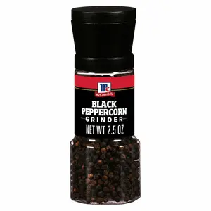 McCormick Black Peppercorn Grinder, For Freshly Ground Pepper While Cooking & Tableside, 2.5 oz