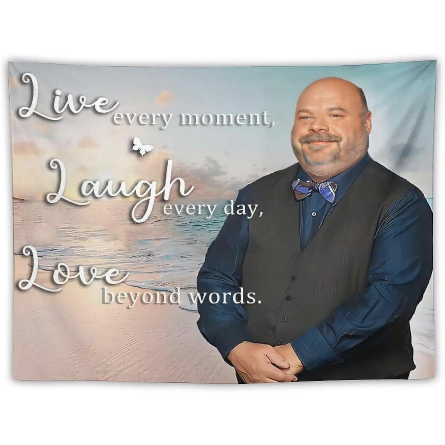 Bertram Tapestry for Bedroom, College Dorm or Living Room, Funny & Meme Wall Hanging Tapestries for Men Small 30"x40"