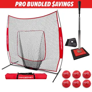 Pro Training Bundle | 7x7 Net, Batting Tee & Weighted Balls