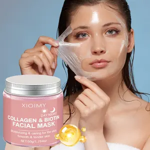 Collagen & Biotin Peel-Off Facial Mask, Deep Moisturizing, Lifting and Firming Face Mask, Skincare Product for Women and Men