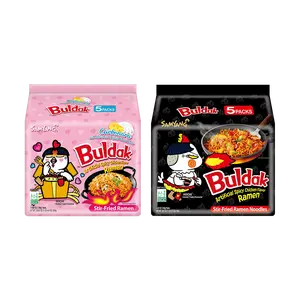 SAMYANG Korean Buldak Stir-Fried Ramen - Hot Chicken Flavor,Carbonara Flavor,  10Packs,9.52oz【Value Pack】【Trending on TikTok】