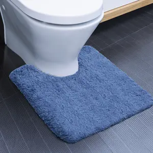 Deconovo U-Shaped Bathroom Mat – 4cm Long Pile Plush Rug, No Special Process