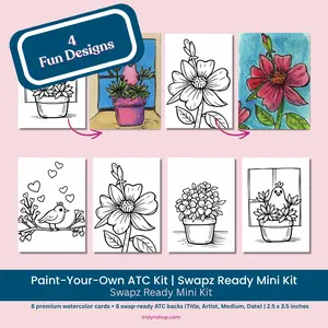 Paint Your Own ATC Kit – Premium 8-Pack, Perfect Swapz