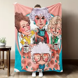 The Golden Girls Blanket, Mink Sherpa Blanket, Golden Girl TV Series Blanket for Couch, Bed, Sofa Luxurious Warm and Cozy for All Seasons Family and Friends Perfect Christmas Present