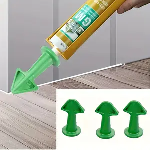 Caulk Nozzle, Silicone Applicator Caulk Tool, Scraper Applicator Silicone Grout Caulking Tool, Sealant Nozzle Epoxy Piston Accessory for Floor Cleaning, Tile Brick Joint Dirt Spatula,summervibes