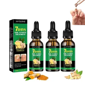 3-Pack JAYSUING Ginger Nail Treatment | Vitamin E & Plant Essential Oils for Nail Care | Supports Recovery from Onychomycosis, Paronychia, & Nail Deformation | Nail Nutrient Strengthener Oil - Ginger Cuticle Care Oil for Nails