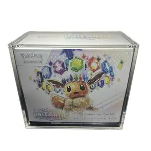 Pokémon Elite Trainer Box Acrylic Case with Magnetic Lid and UV Protected - Clear Display - No Pokemon Cards Included