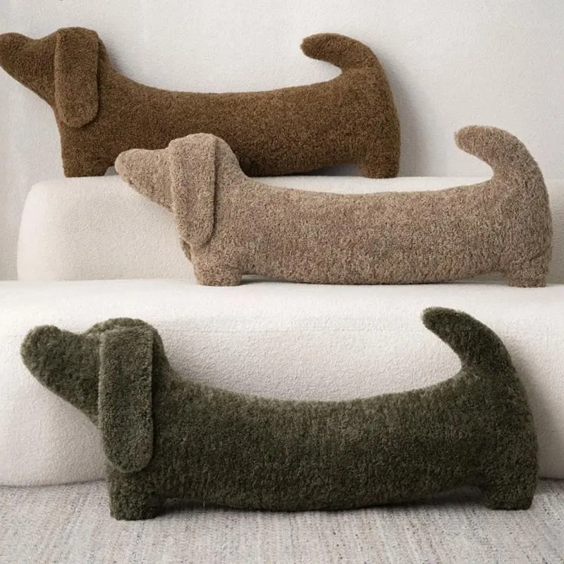 68-108cm Dachshund Pillow Long Weiner Dog Body Pillow Dachshund Plush Cushion Toy for Kids Sofa Chair Home Decoration